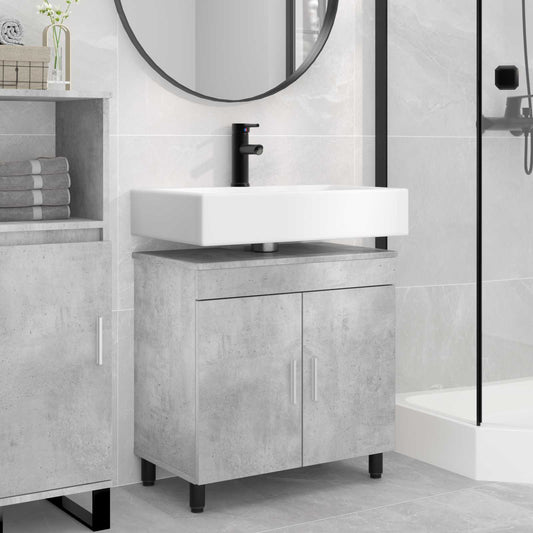 Mobiletto da bagno Grigio Cemento 60 x 35 x 60 cm