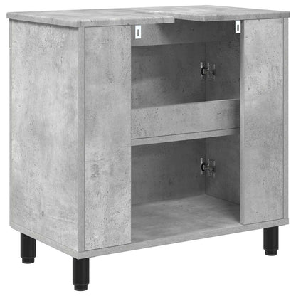 Mobiletto da bagno Grigio Cemento 60 x 35 x 60 cm