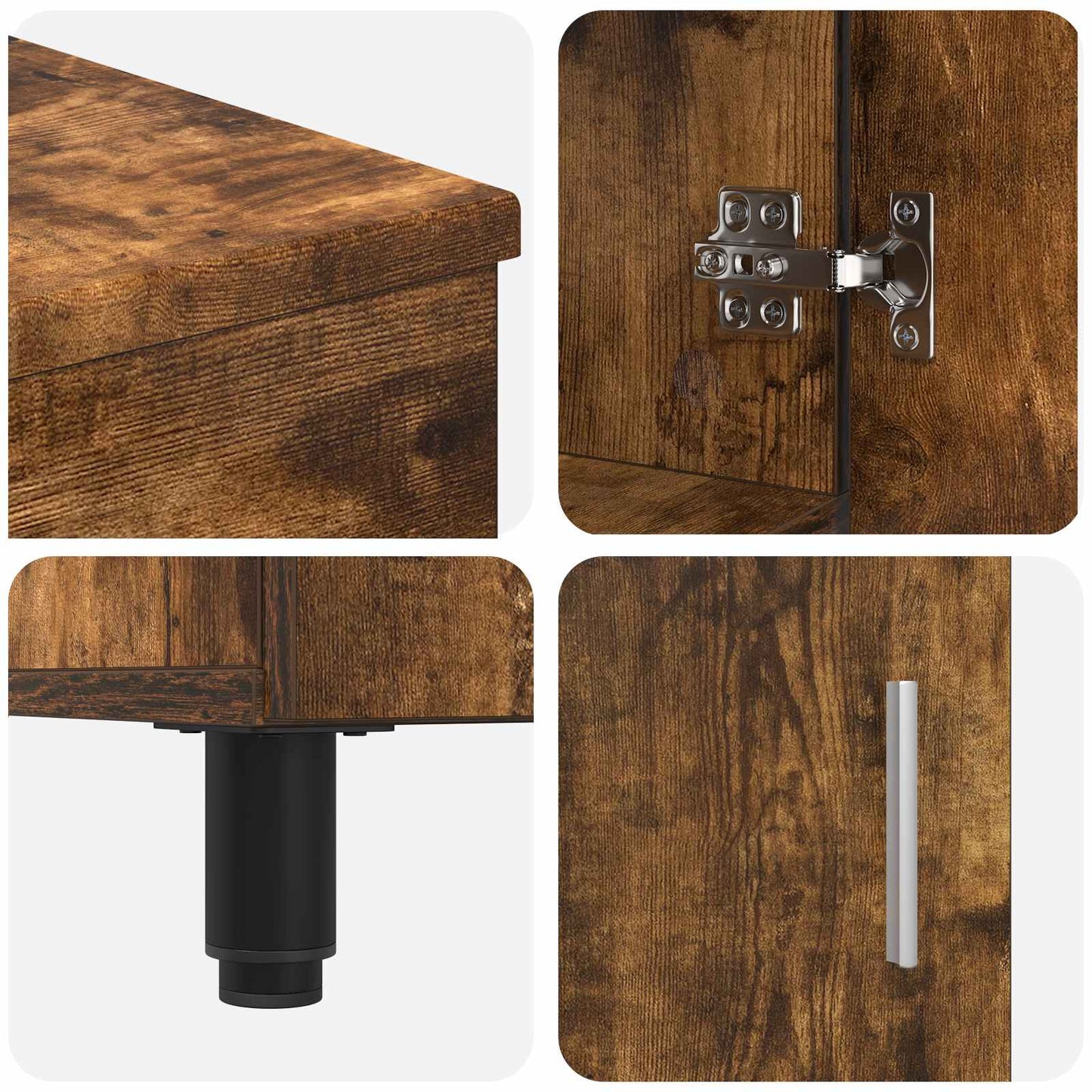 Mobiletto da bagno Rovere Fumo 60 x 35 x 60 cm | homemem39