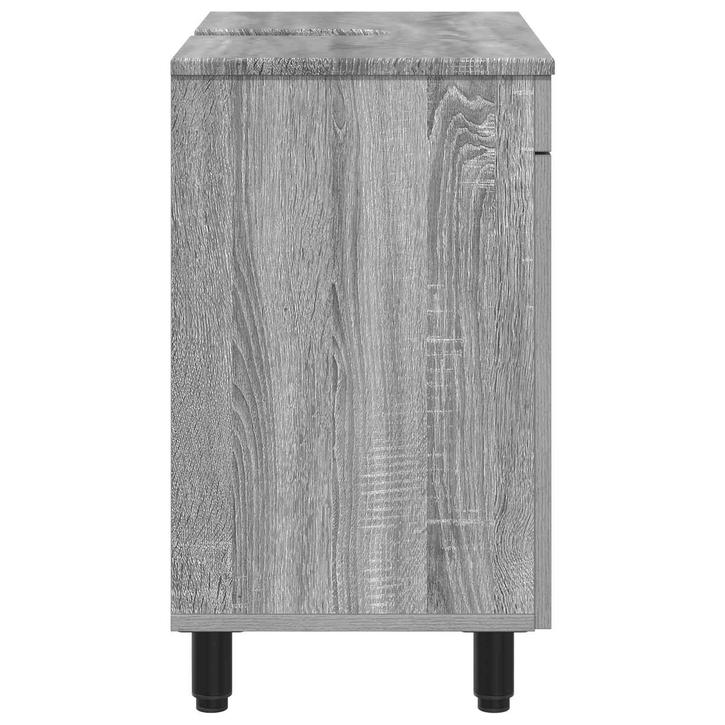 Mobiletto da bagno Sonoma grigio 60 x 35 x 60 cm