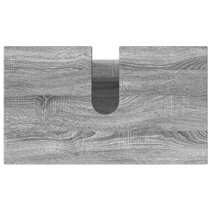 Mobiletto da bagno Sonoma grigio 60 x 35 x 60 cm