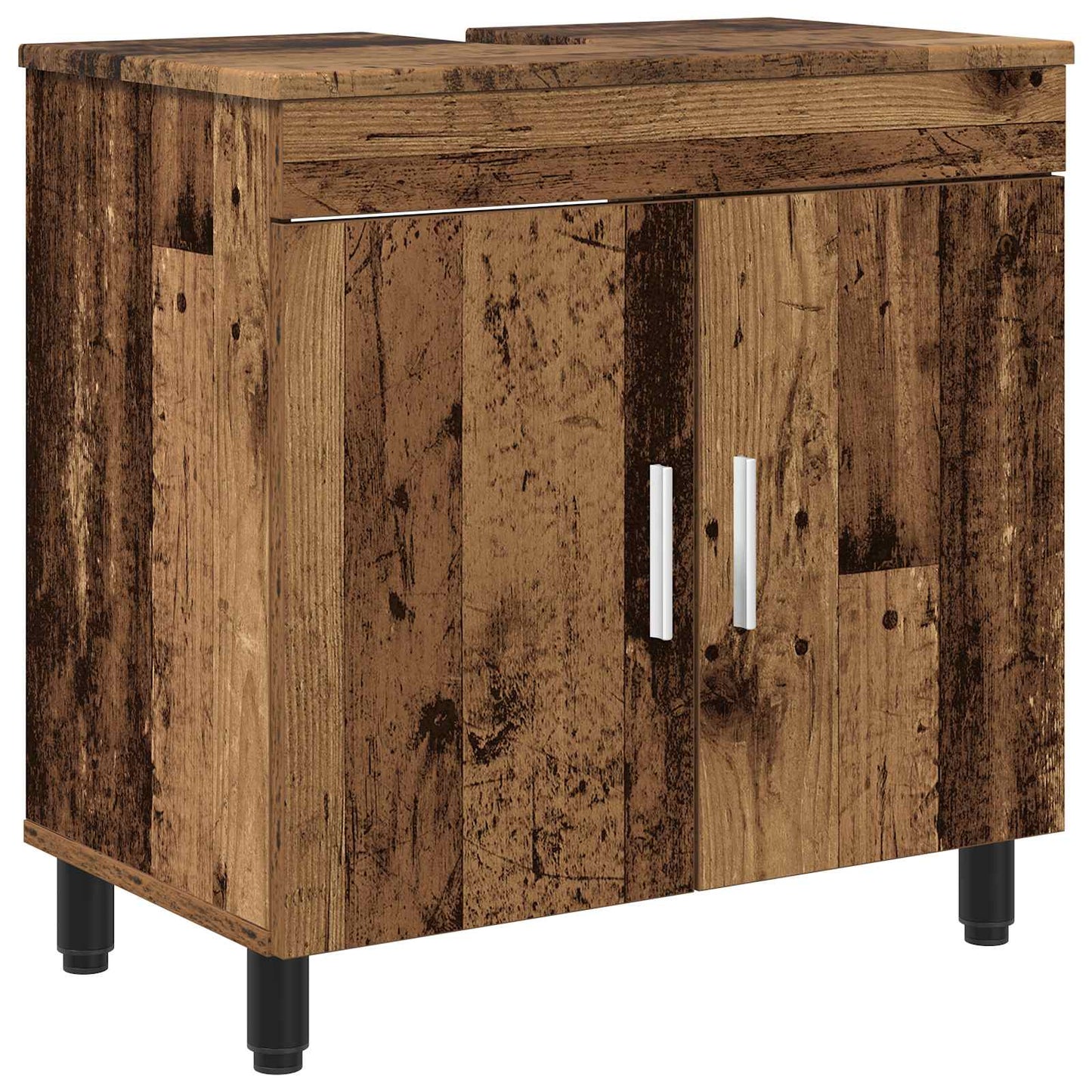 Mobiletto da bagno Legno antico 60 x 35 x 60 cm | homemem39
