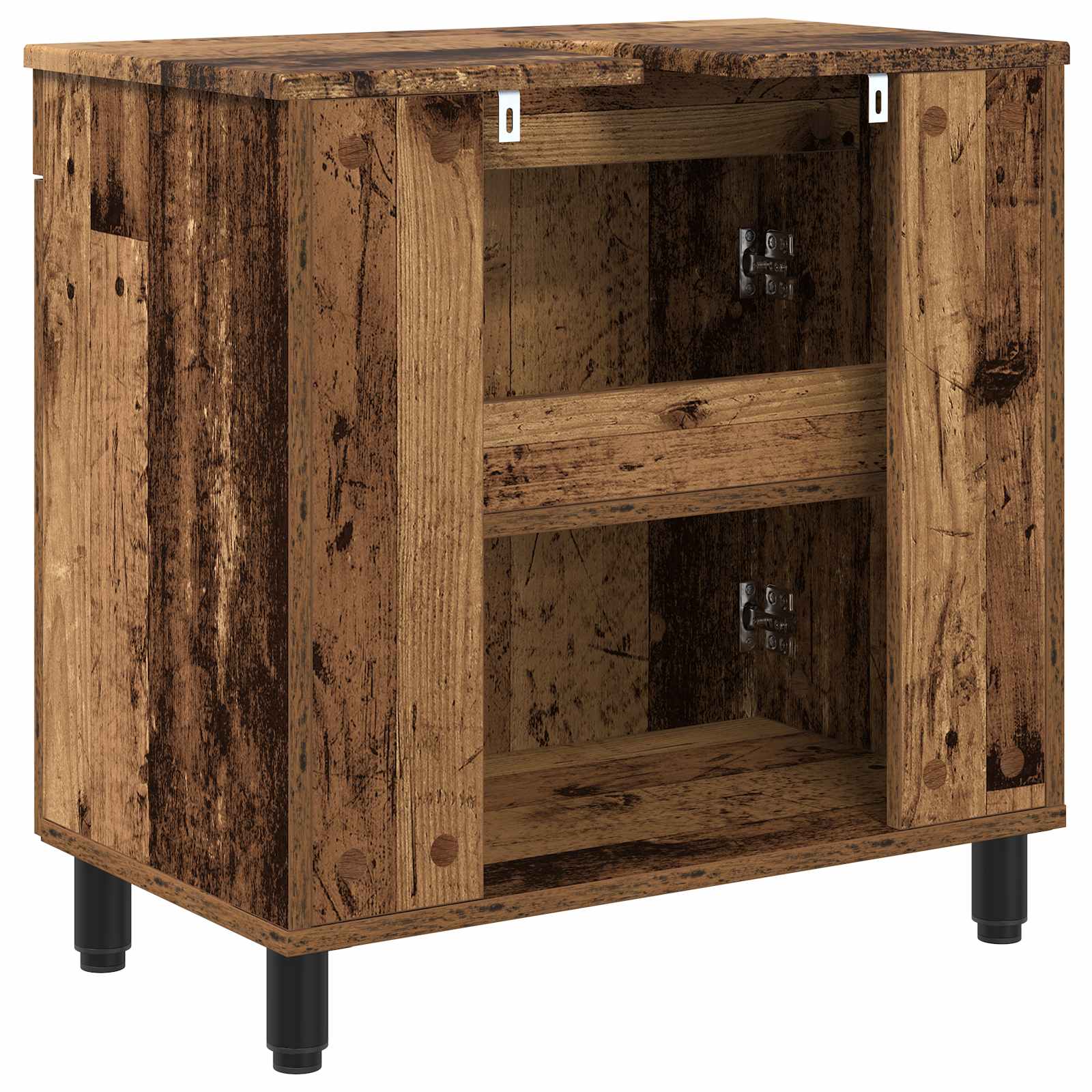 Mobiletto da bagno Legno antico 60 x 35 x 60 cm | homemem39