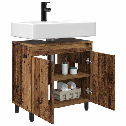 Mobiletto da bagno Legno antico 60 x 35 x 60 cm | homemem39
