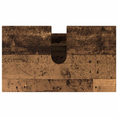 Mobiletto da bagno Legno antico 60 x 35 x 60 cm