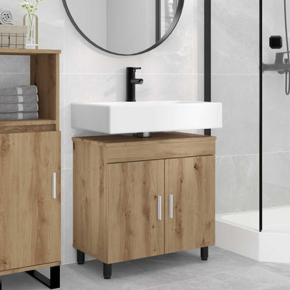 Mobiletto da bagno Rovere Artigianale 60 x 35 x 60 cm