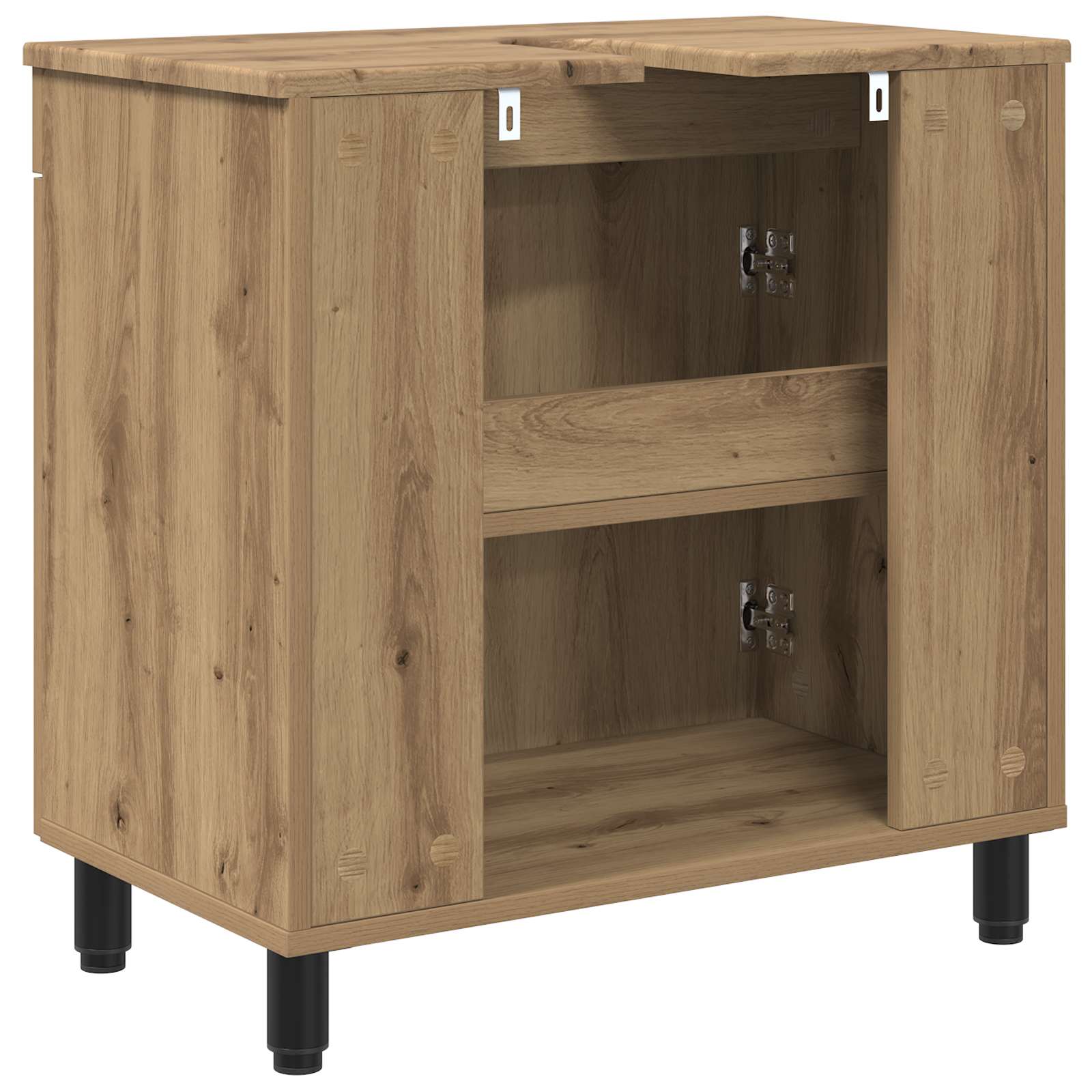 Mobiletto da bagno Rovere Artigianale 60 x 35 x 60 cm | homemem39