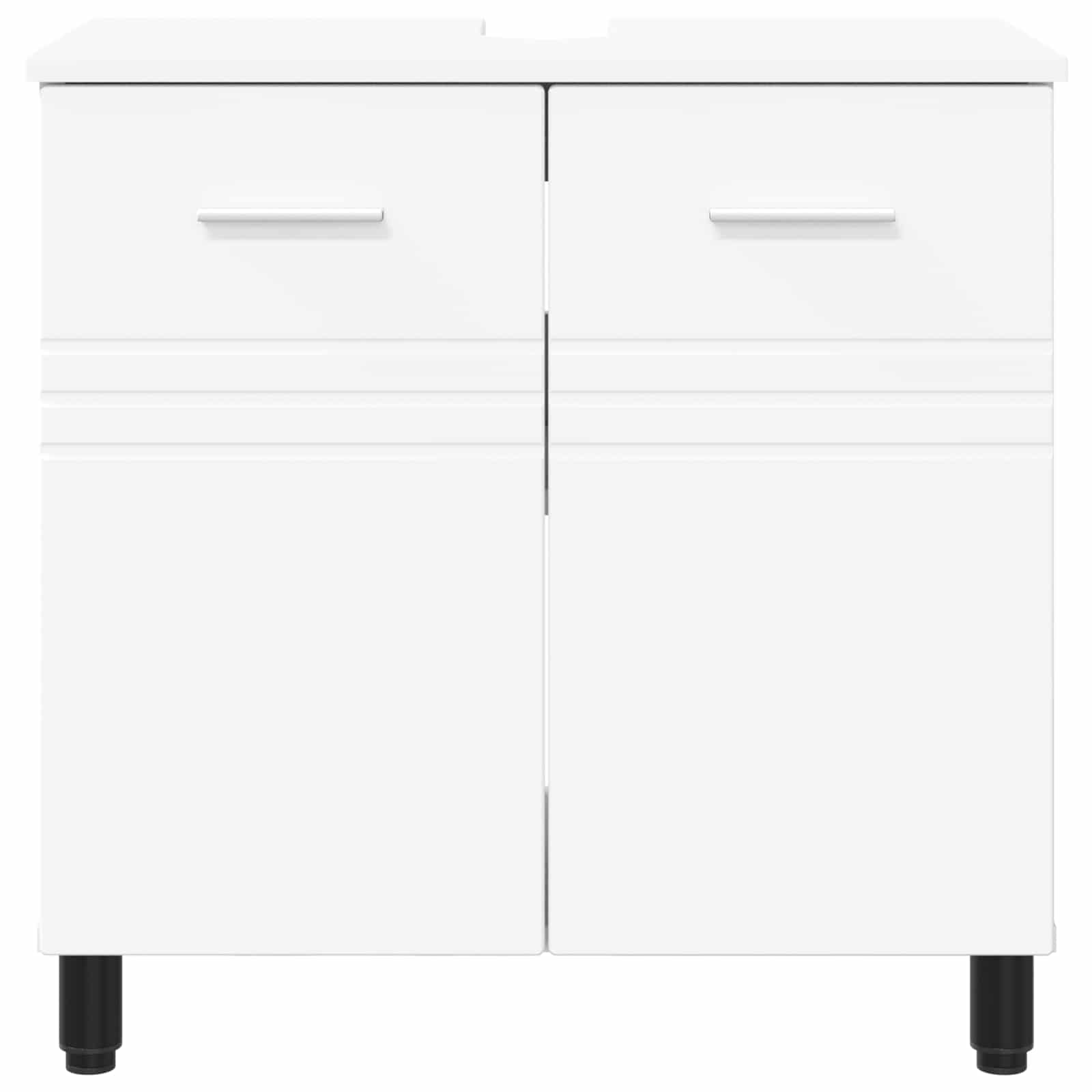 Mobiletto da bagno Bianco 60 x 35 x 60 cm Legno ingegnerizzato | homemem39
