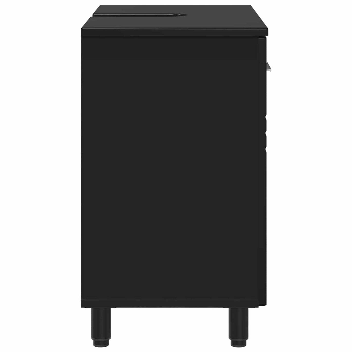 Mobiletto da bagno Nero 60 x 35 x 60 cm Legno ingegnerizzato | homemem39