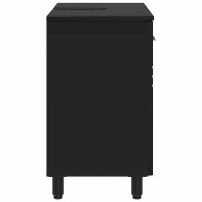 Mobiletto da bagno Nero 60 x 35 x 60 cm Legno ingegnerizzato | homemem39