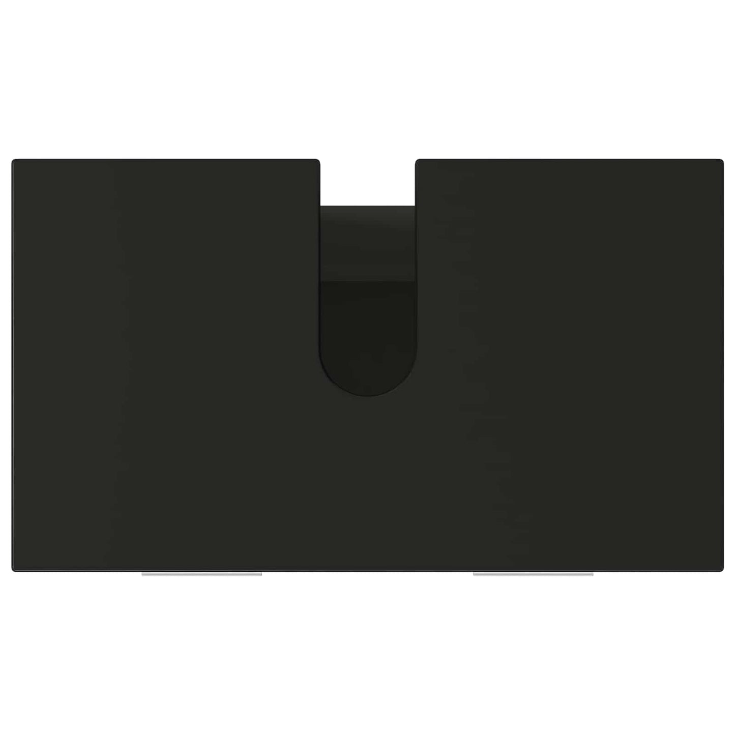 Mobiletto da bagno Nero 60 x 35 x 60 cm Legno ingegnerizzato | homemem39