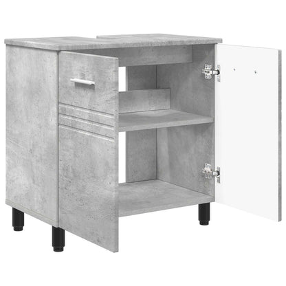 Mobiletto da bagno Grigio Cemento 60 x 35 x 60 cm | homemem39