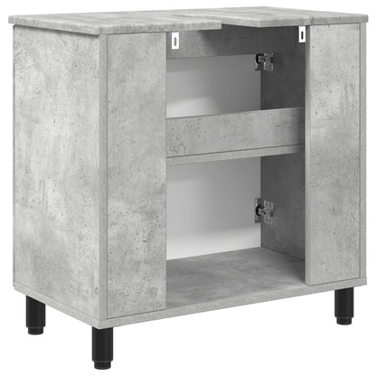 Mobiletto da bagno Grigio Cemento 60 x 35 x 60 cm