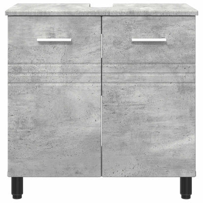 Mobiletto da bagno Grigio Cemento 60 x 35 x 60 cm