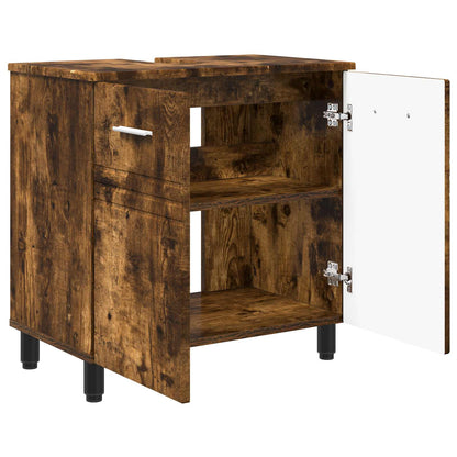 Mobiletto da bagno Rovere Fumo 60 x 35 x 60 cm
