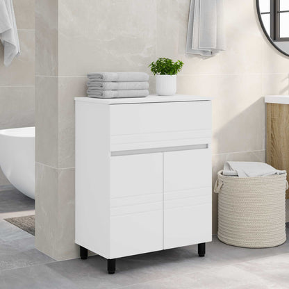 Mobiletto da bagno Bianco 60 x 35 x 80 cm Legno ingegnerizzato | homemem39