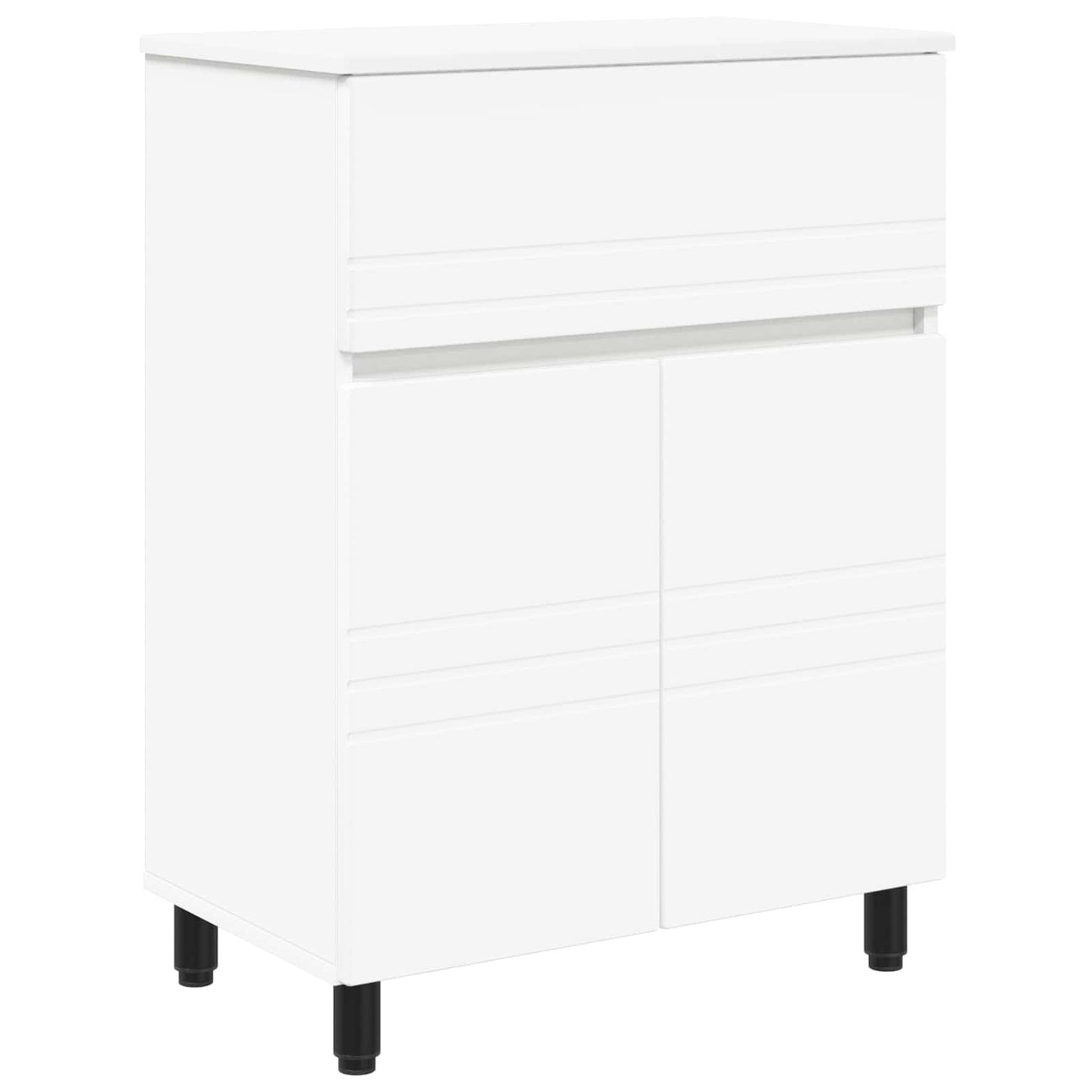 Mobiletto da bagno Bianco 60 x 35 x 80 cm Legno ingegnerizzato | homemem39