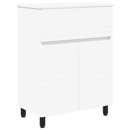 Mobiletto da bagno Bianco 60 x 35 x 80 cm Legno ingegnerizzato | homemem39