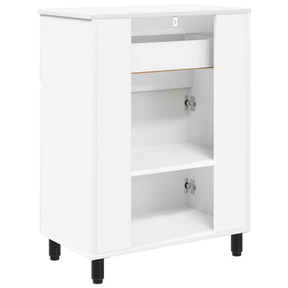 Mobiletto da bagno Bianco 60 x 35 x 80 cm Legno ingegnerizzato | homemem39