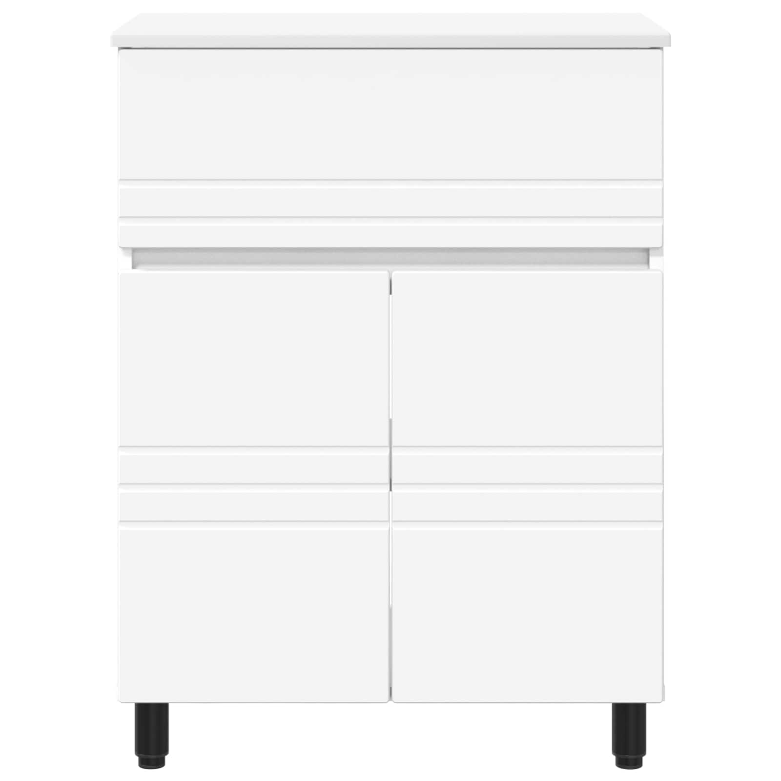 Mobiletto da bagno Bianco 60 x 35 x 80 cm Legno ingegnerizzato | homemem39