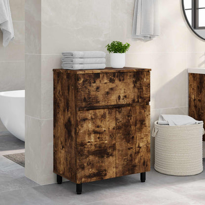 Mobiletto da bagno Rovere Fumo 60 x 35 x 80 cm | homemem39