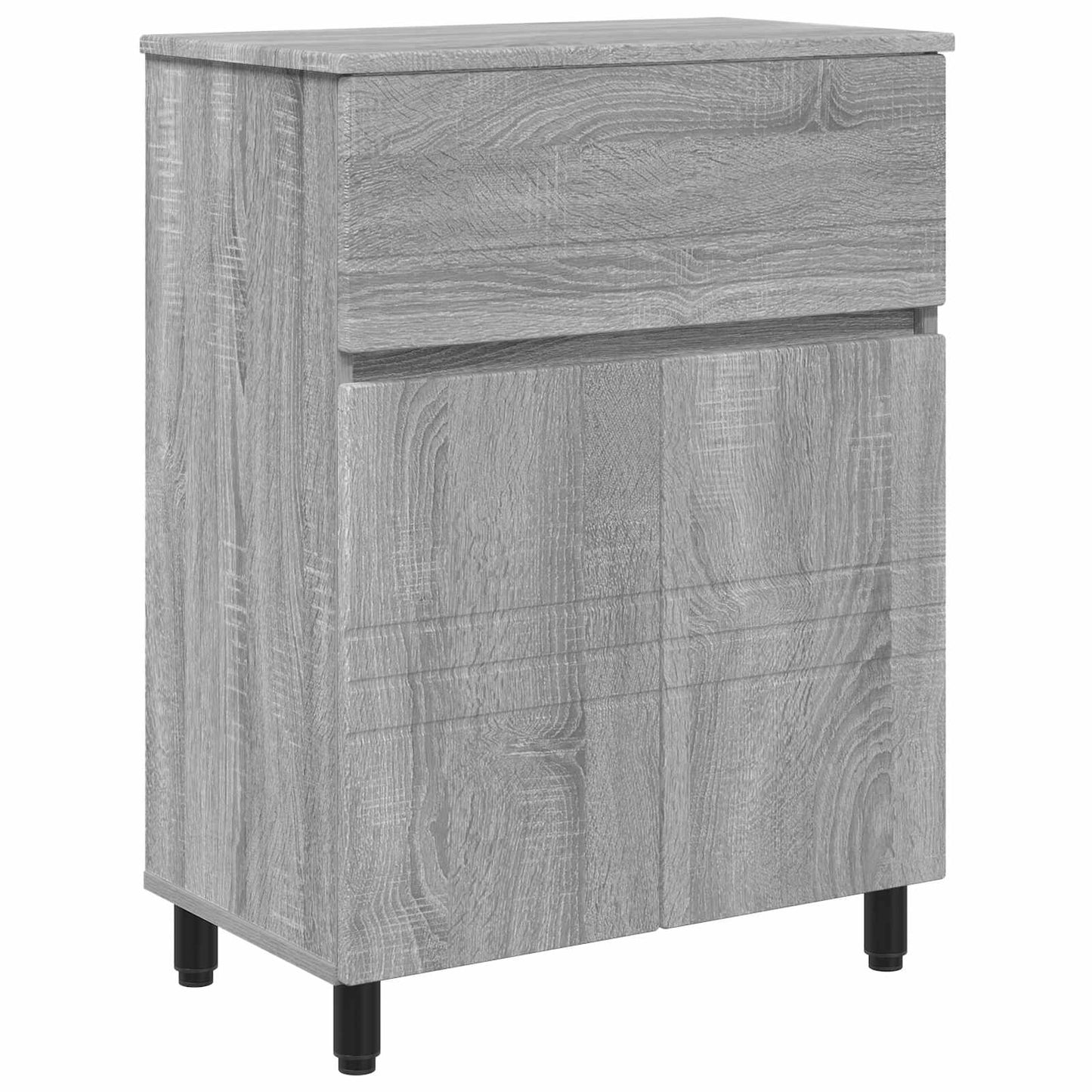Mobiletto da bagno Sonoma grigio 60 x 35 x 80 cm | homemem39