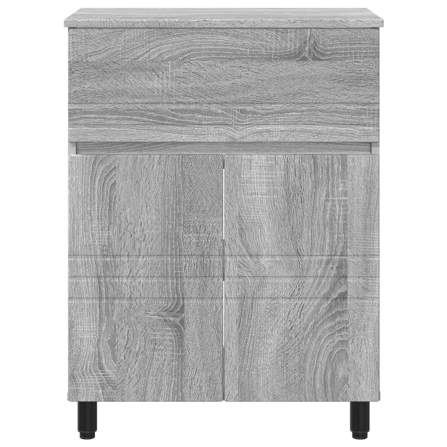 Mobiletto da bagno Sonoma grigio 60 x 35 x 80 cm | homemem39