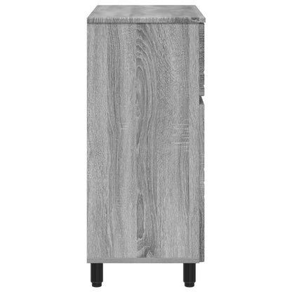 Mobiletto da bagno Sonoma grigio 60 x 35 x 80 cm | homemem39