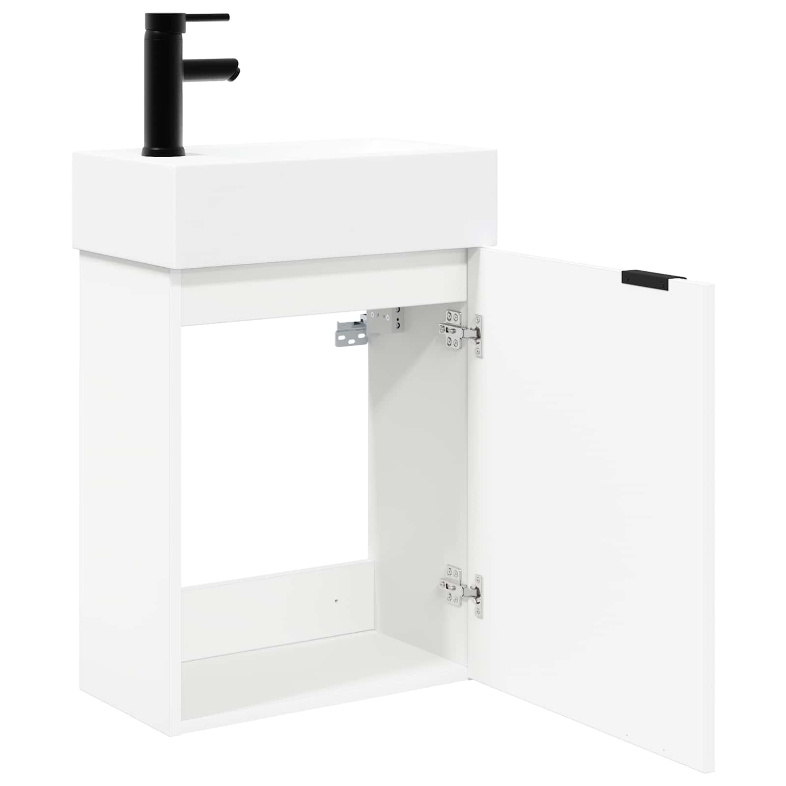 Mobile bagno con rubinetto Bianco 45,5 x 22,5 x 84 cm | homemem39