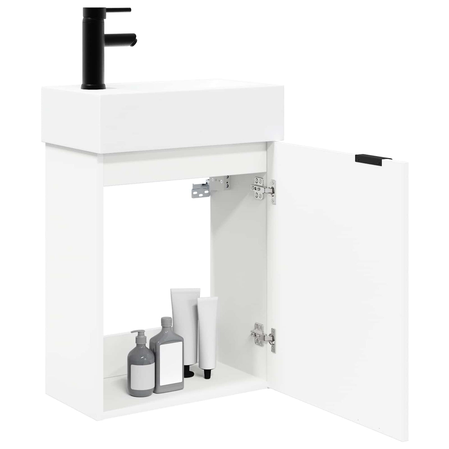 Mobile bagno con rubinetto Bianco 45,5 x 22,5 x 84 cm | homemem39