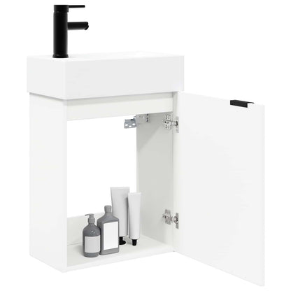 Mobile bagno con rubinetto Bianco 45,5 x 22,5 x 84 cm | homemem39