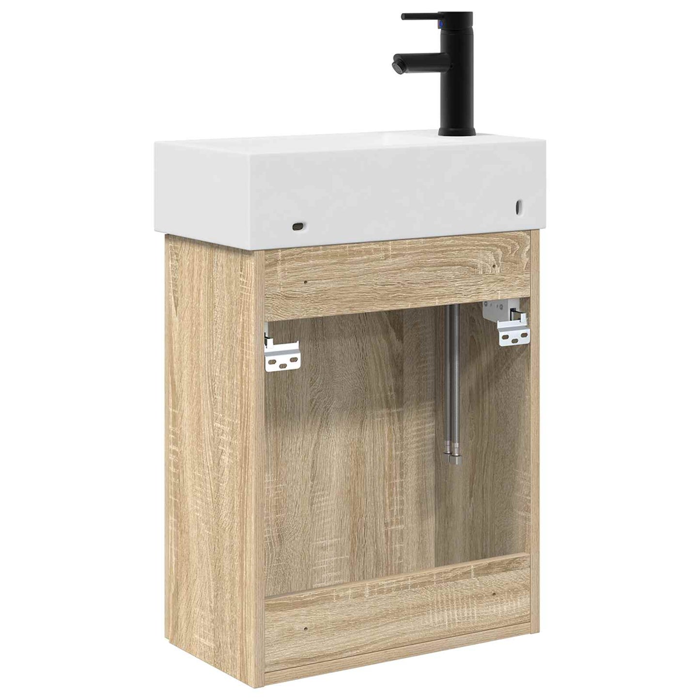 Mobile bagno con rubinetto Rovere Sonoma 45,5 x 22,5 x 84 cm