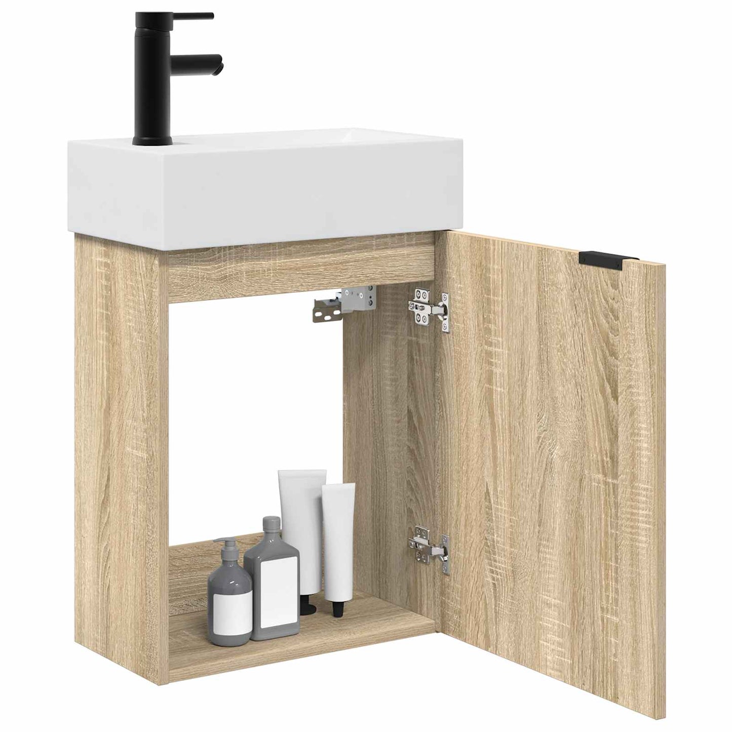 Mobile da Bagno con porta Rovere Sonoma 45,5 x 22,5 x 84 cm | homemem39