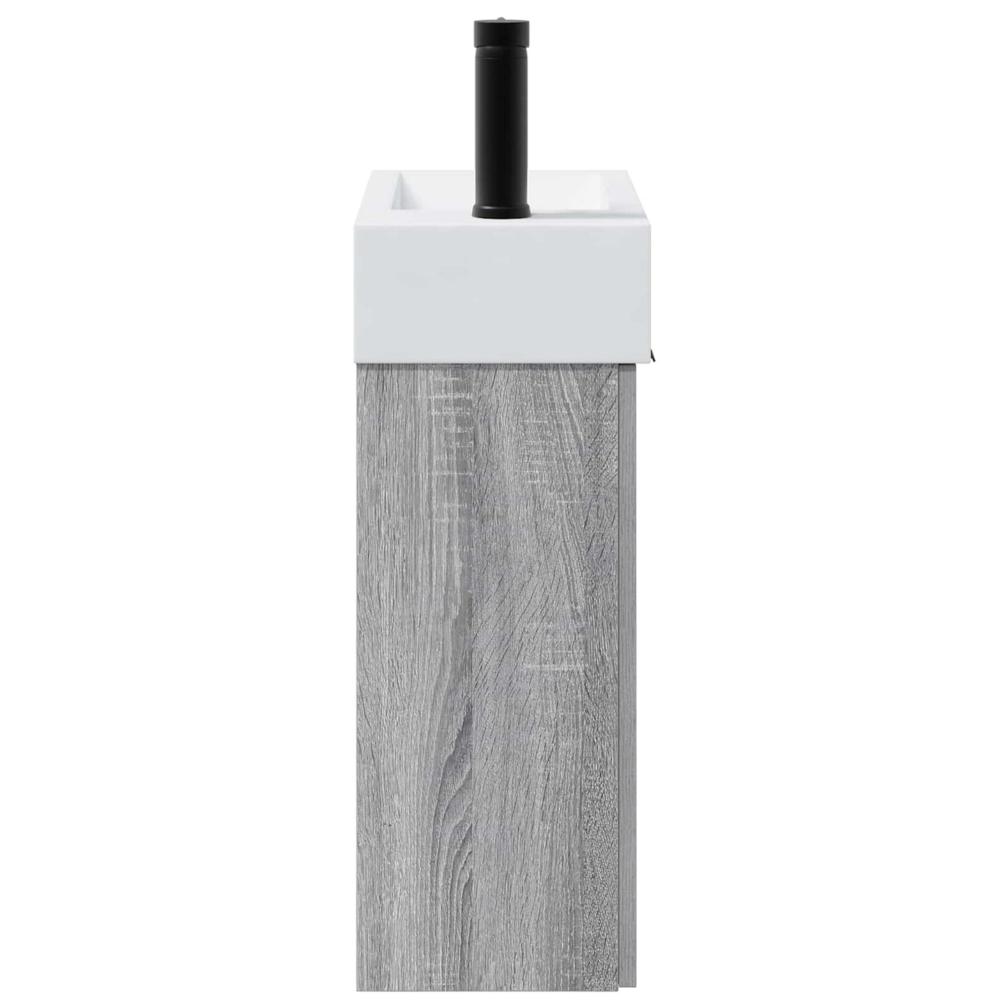 Mobile bagno con rubinetto Sonoma grigio 45,5 x 22,5 x 84 cm | homemem39