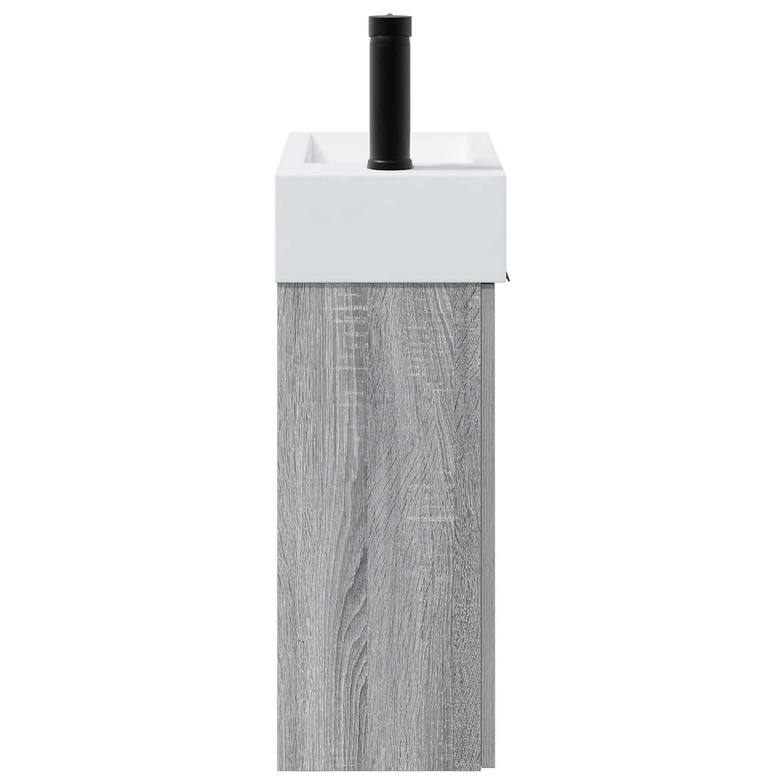 Mobile bagno con rubinetto Sonoma grigio 45,5 x 22,5 x 84 cm | homemem39