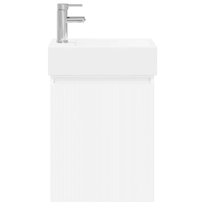 Mobile bagno con rubinetto Bianco 45,5 x 22,5 x 84 cm