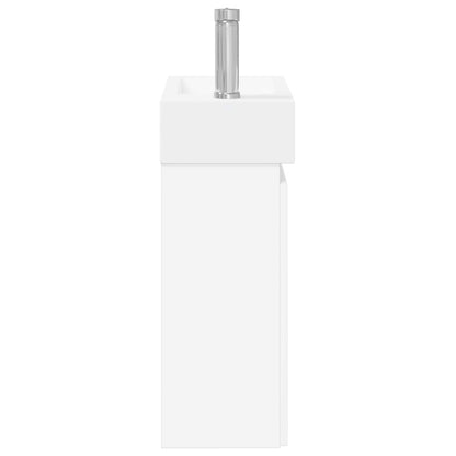 Mobile bagno con rubinetto Bianco 45,5 x 22,5 x 84 cm