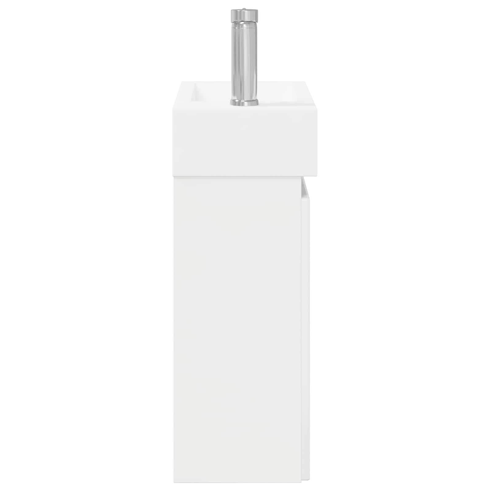 Mobile bagno con rubinetto Bianco Lucido 45,5 x 22,5 x 84 cm | homemem39