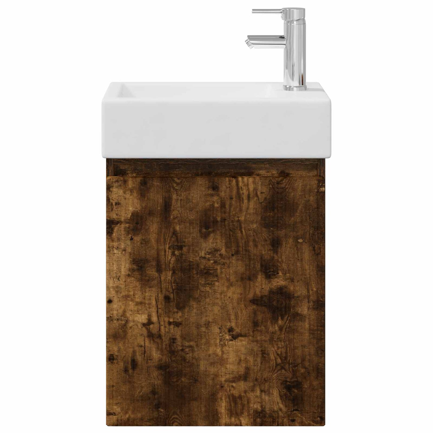 Mobile bagno con rubinetto Rovere Fumo 45,5 x 22,5 x 84 cm | homemem39