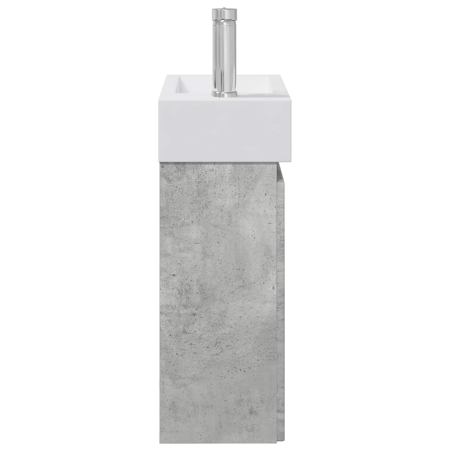 Mobile bagno con rubinetto Grigio Cemento 45,5 x 22,5 x 84 cm | homemem39