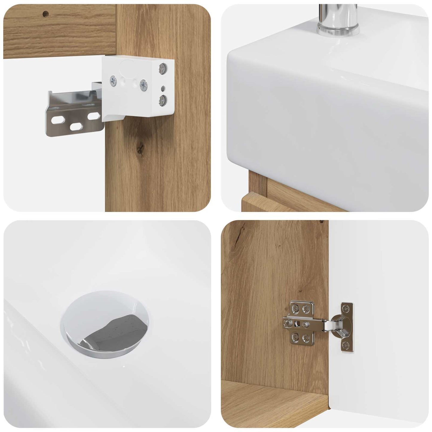 Mobile bagno con rubinetto Rovere Artigianale | homemem39