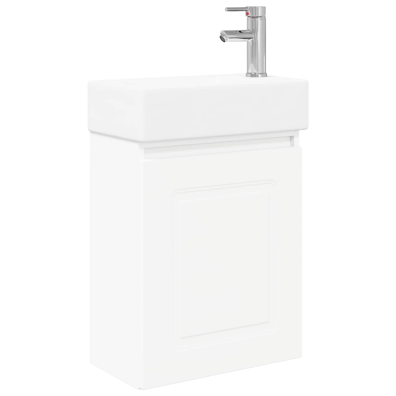 Mobile bagno con rubinetto Bianco 45,5 x 22,5 x 84 cm | homemem39