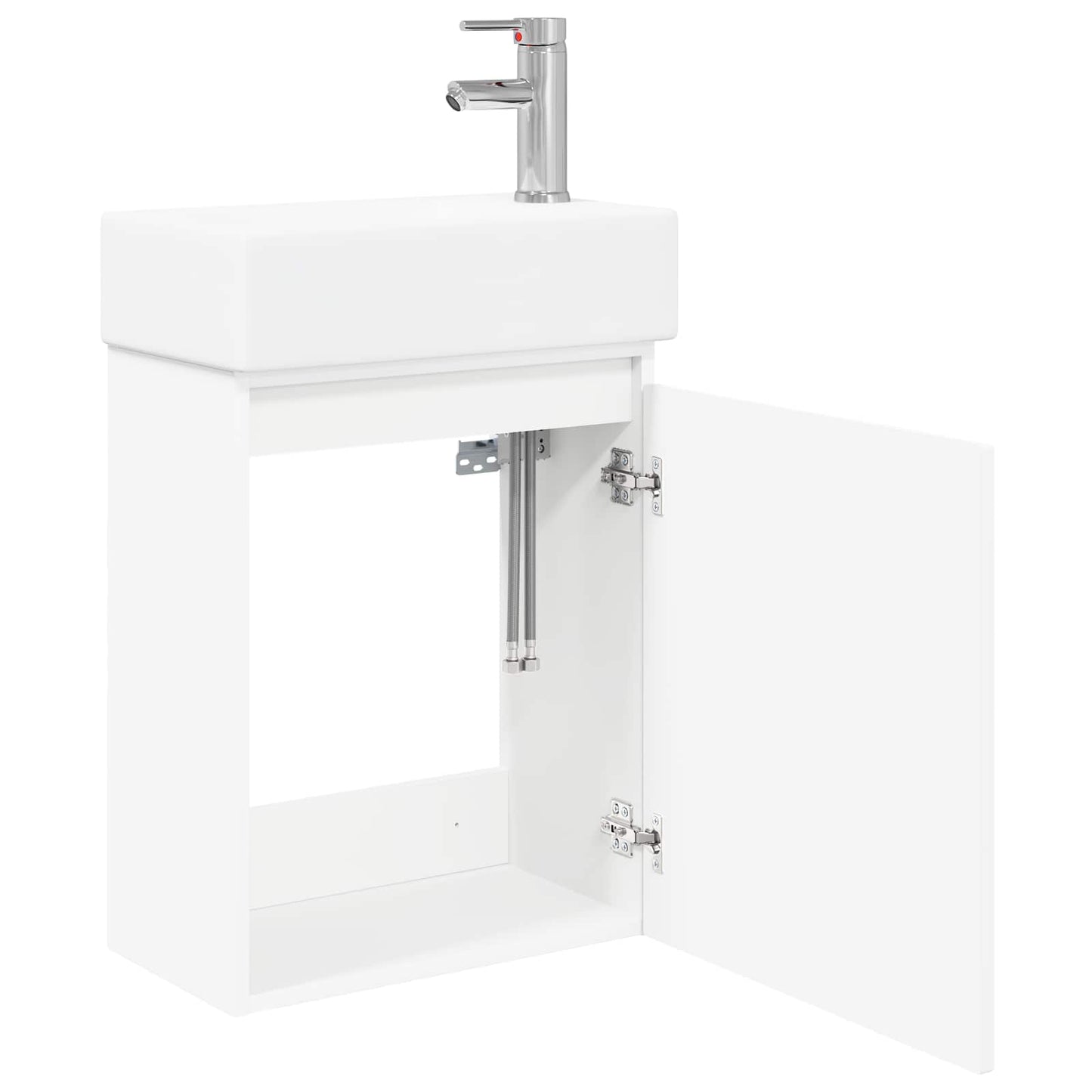Mobile bagno con rubinetto Bianco 45,5 x 22,5 x 84 cm | homemem39