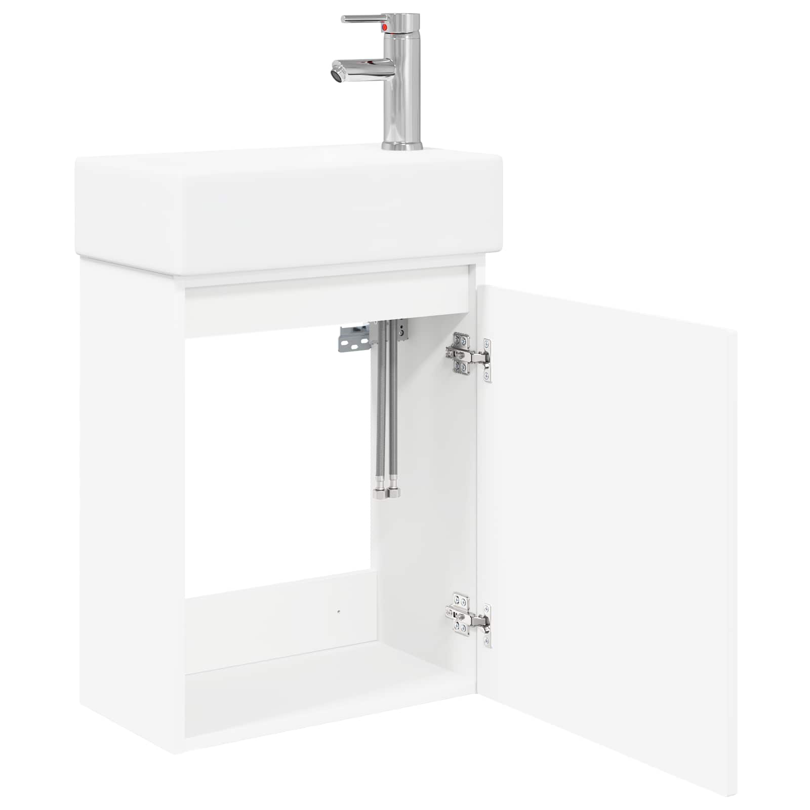 Mobile bagno con rubinetto Bianco 45,5 x 22,5 x 84 cm | homemem39