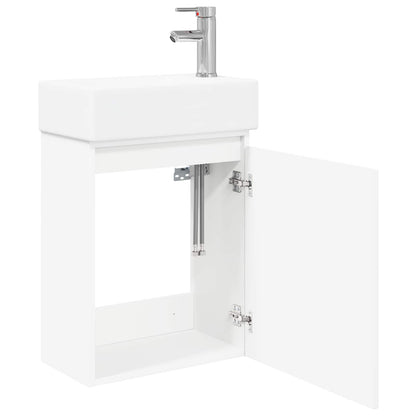 Mobile bagno con rubinetto Bianco 45,5 x 22,5 x 84 cm | homemem39