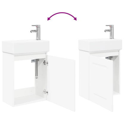 Mobile bagno con rubinetto Bianco 45,5 x 22,5 x 84 cm | homemem39