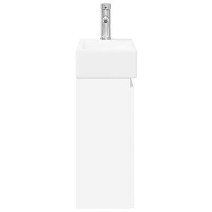 Mobile bagno con rubinetto Bianco 45,5 x 22,5 x 84 cm | homemem39