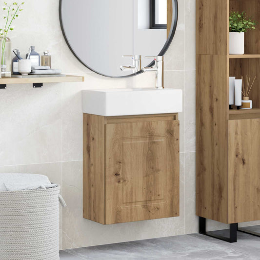 Mobile bagno con rubinetto Rovere Artigianale - homemem39