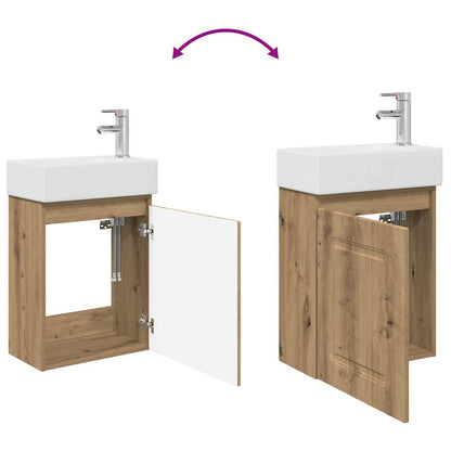 Mobile bagno con rubinetto Rovere Artigianale | homemem39