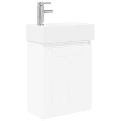 Mobile bagno con rubinetto Bianco 45,5 x 25,5 x 84 cm | homemem39